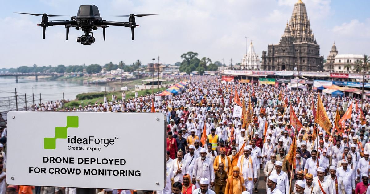 ideaForge Drones Deployed for Crowd Monitoring at Pandharpur Wari