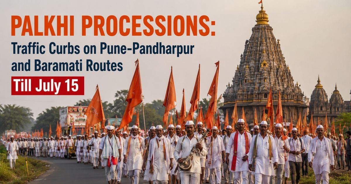 Palkhi Processions: Traffic Curbs on Pune-Pandharpur and Baramati Routes Till July 15