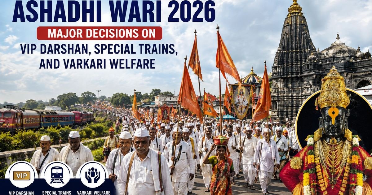 Ashadhi Wari 2026: Major Decisions on VIP Darshan, Special Trains, and Varkari Welfare