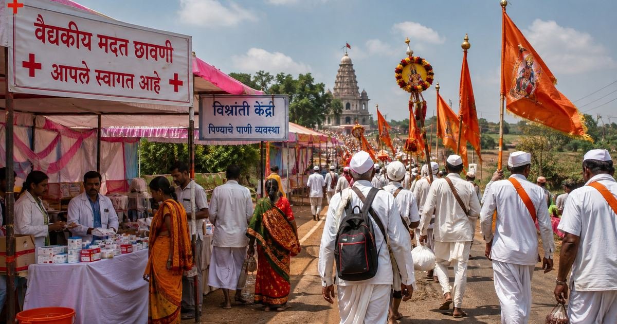 Medical Camps and Rest Areas on Baramati to Sansar Palkhi Route