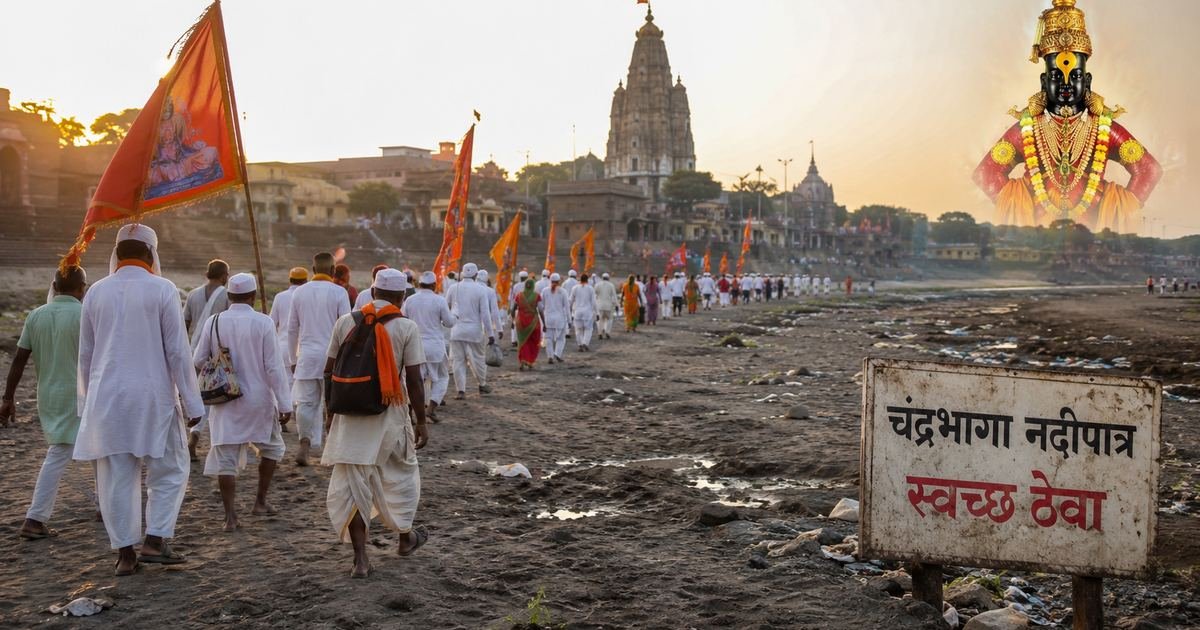 Chandrabhaga Riverbed Neglected After Ashadhi: Devotee Safety Left to Lord Vitthal