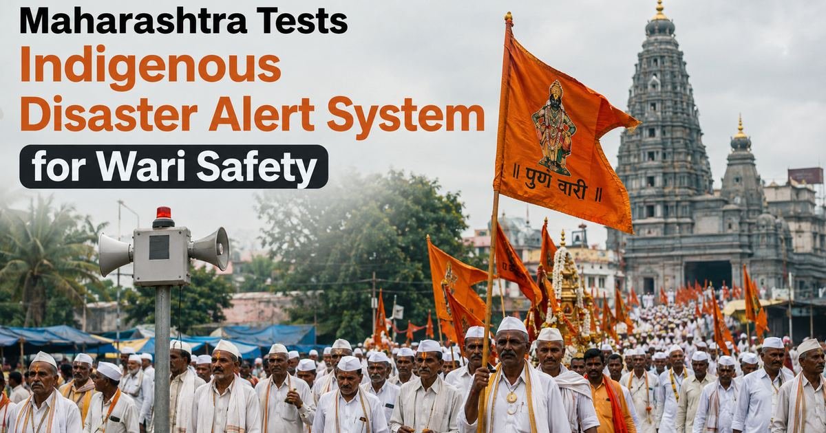 Maharashtra Tests Indigenous Disaster Alert System for Wari Safety