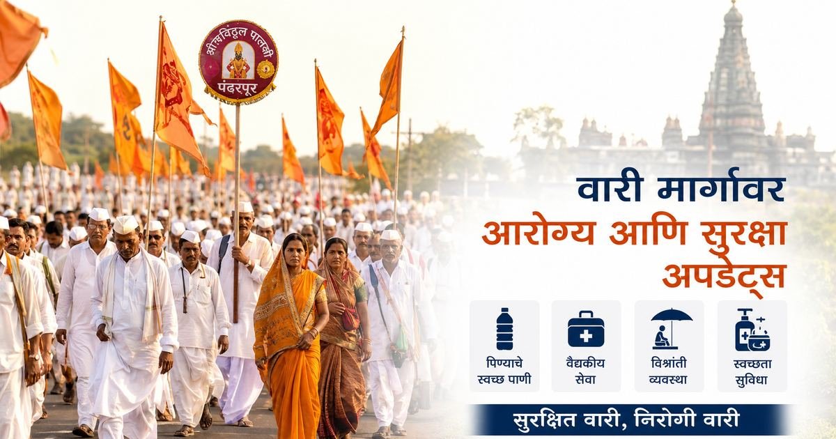 पंढरपूर वारी मार्गावरील वारकऱ्यांसाठी आरोग्य आणि सुरक्षा विषयक माहिती
