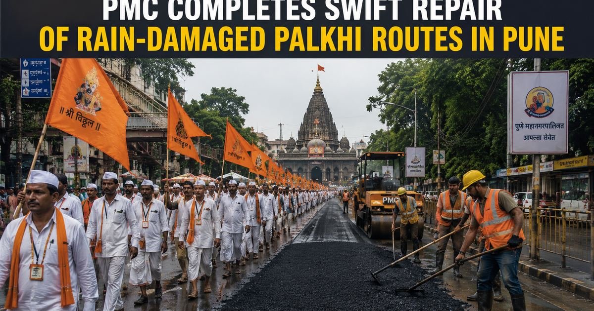 PMC Completes Swift Repair of Rain-Damaged Palkhi Routes in Pune