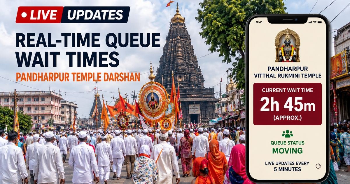 Live Updates: Real-Time Queue Wait Times for Darshan at Pandharpur Temple