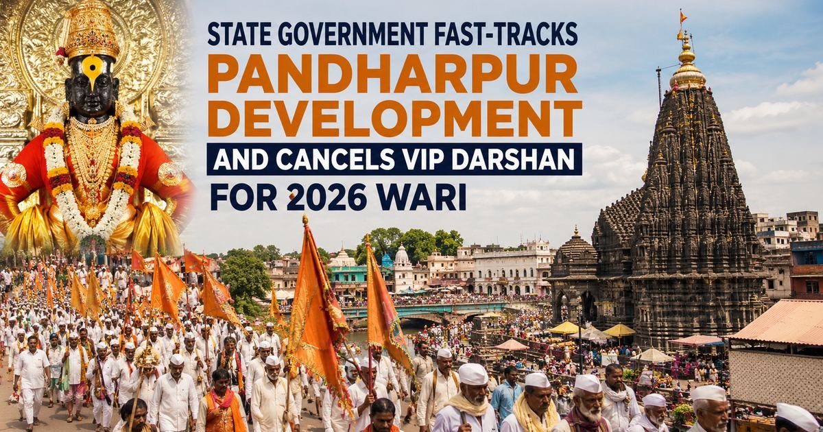 State Government Fast-Tracks Pandharpur Development and Cancels VIP Darshan for 2026 Wari