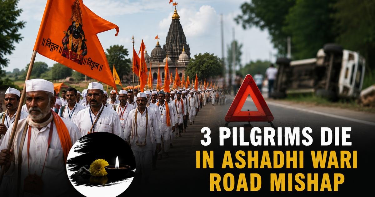 महाराष्ट्रात आषाढी वारीदरम्यान रस्ते अपघातात तीन वारकऱ्यांचा मृत्यू
