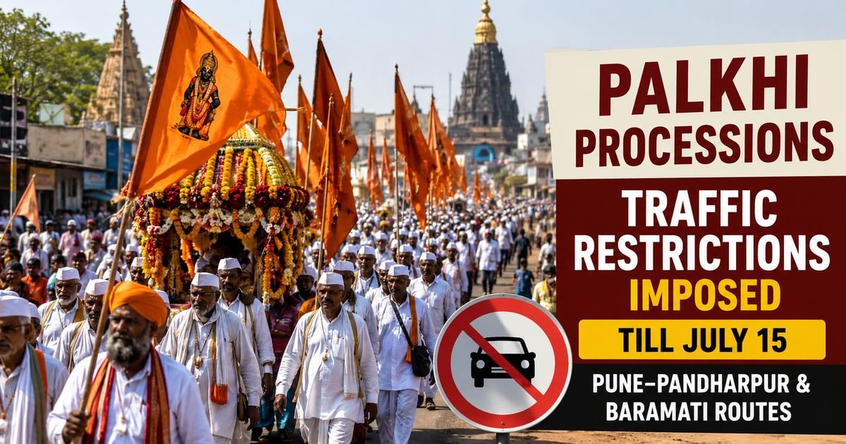 Palkhi Processions: Traffic Restrictions Imposed on Pune-Pandharpur and Baramati Routes Till July 15