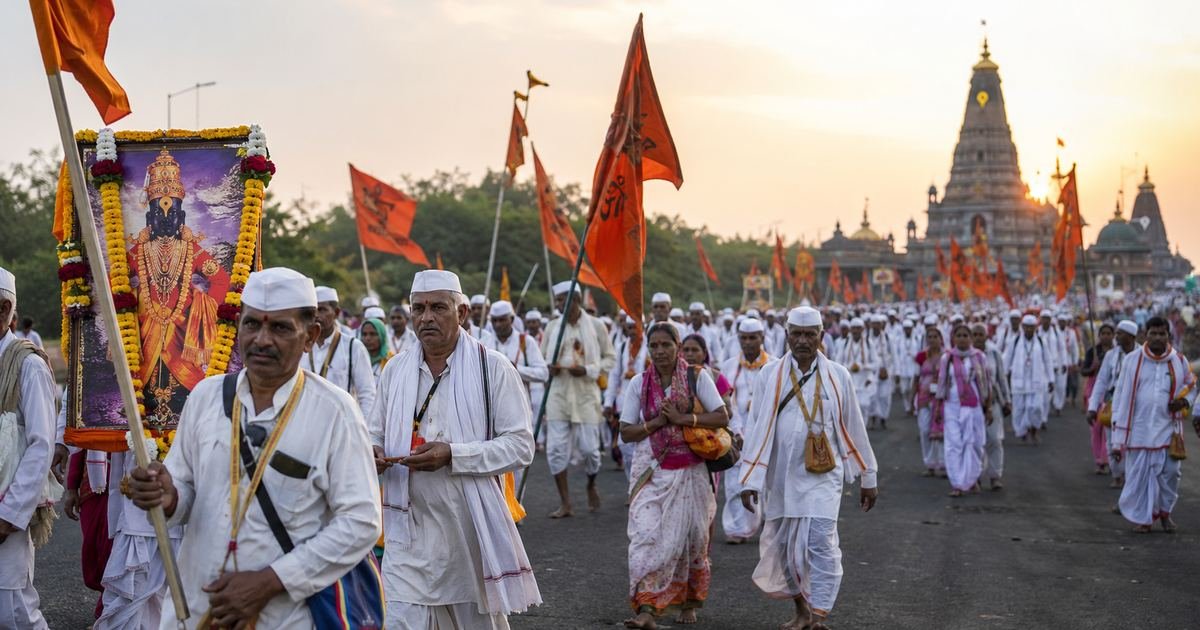 Varkaris Continue Daily Progress Towards Pandharpur With Unbroken Devotion