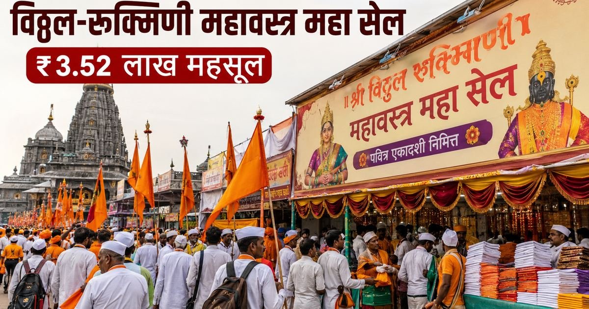 Shri Vitthal Rukmini Mahavastra Maha Sale Generates Rs 3.52 Lakh Revenue Ahead of Pavitra Ekadashi
