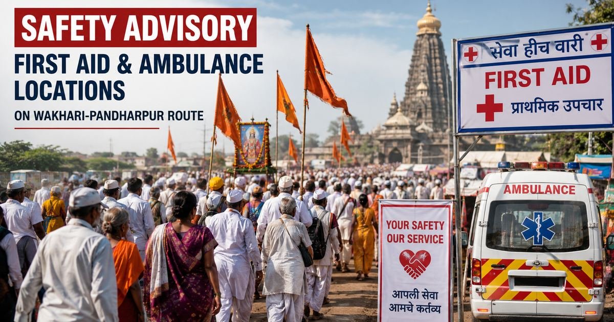 Safety Advisory: First Aid and Ambulance Locations on Wakhari-Pandharpur Route