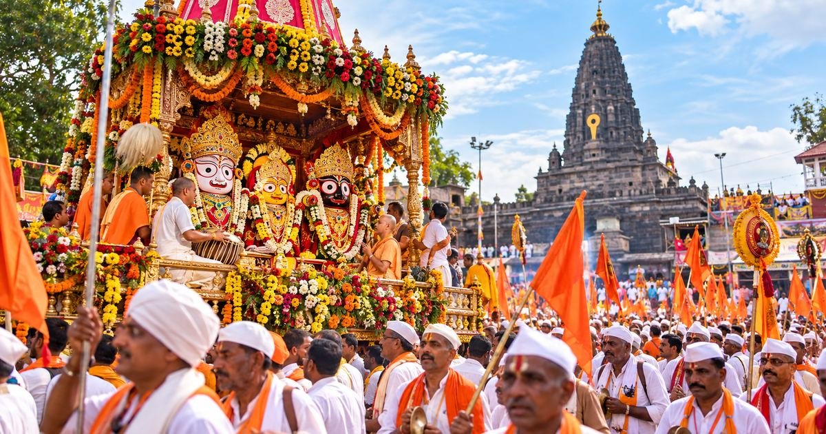 Pandharpur Celebrates First Ever Rathayatra by ISKCON