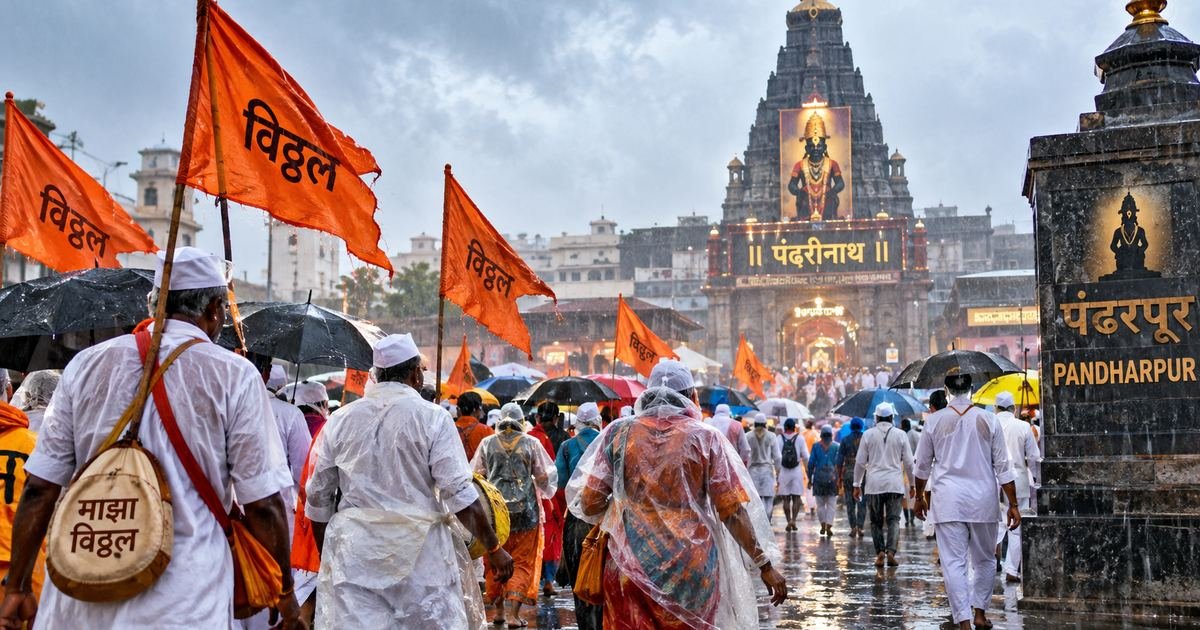 Pandharpur Heavy Rains Scatter Varkari Devotees Amidst Parivartini Ekadashi Rush