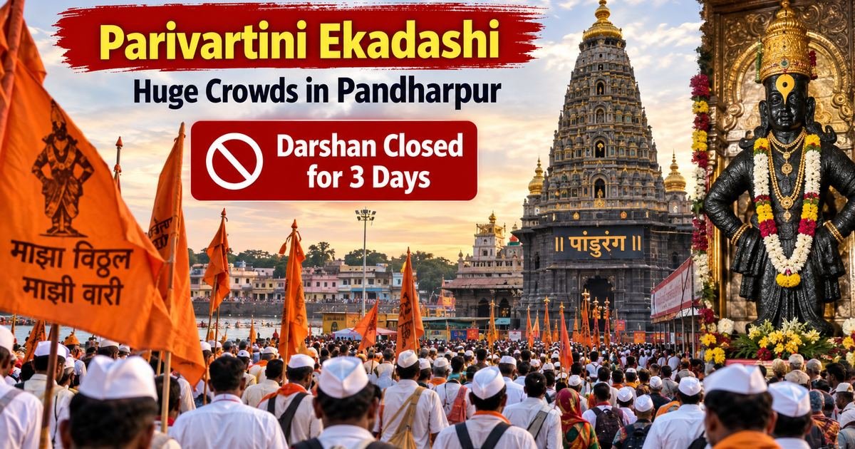 Parivartini Ekadashi: Huge Crowds in Pandharpur, Darshan Closed for 3 Days