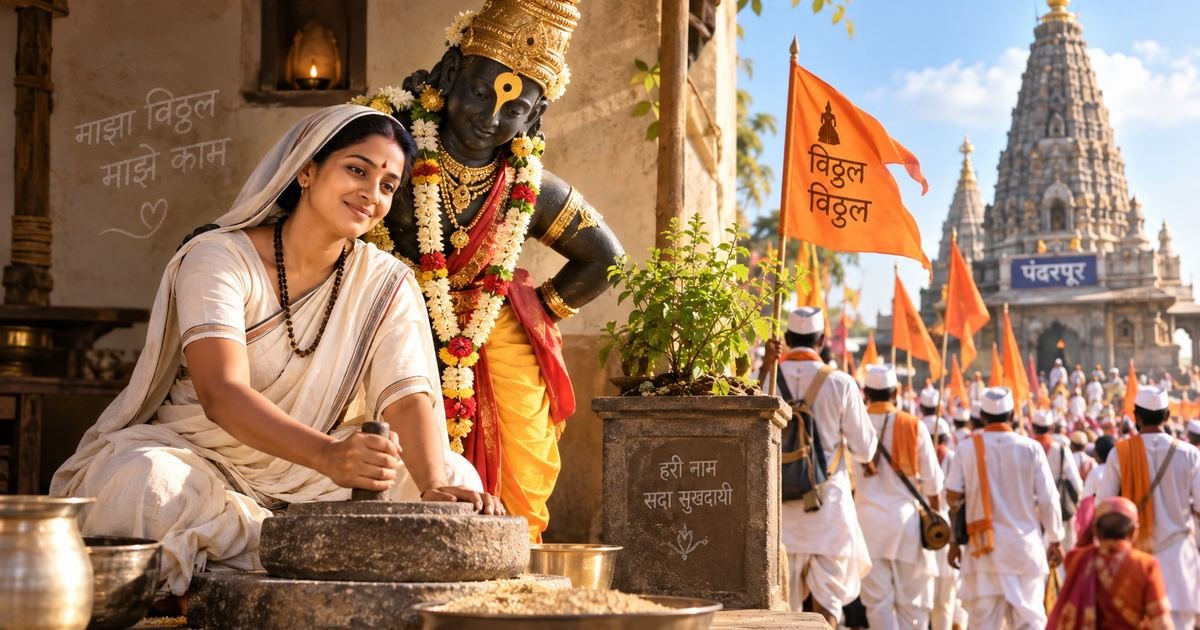 संत जनाबाईंची निस्सीम भक्ती: दैनंदिन गृहकार्यात श्री विठ्ठलाचा अनुभव