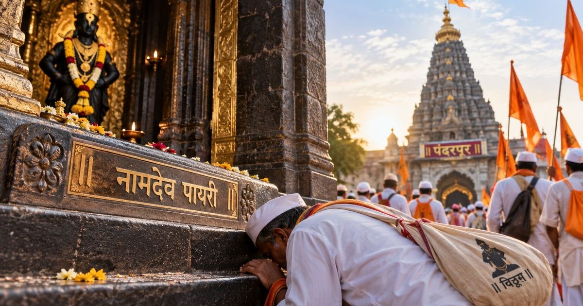 The Story of Namdev Payari: Why Devotees Bow at the First Step of Pandharpur Temple